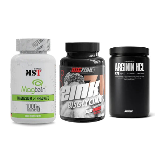 Ausdauer-Set: MST Magnesium + Big Zone Zink + Big Zone L-Argin – alle enthaltenen Artikel