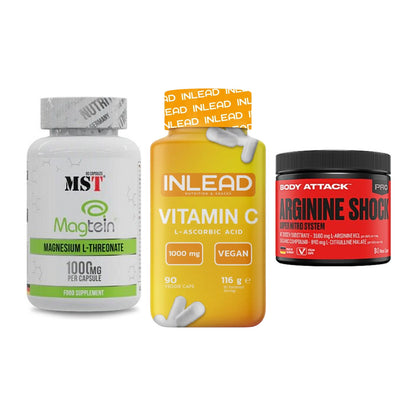 Ausdauer-Set: MST Magnesium + INLEAD Vitamin C + Body Attack – alle enthaltenen Artikel