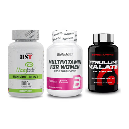 Ausdauer-Set: MST Magnesium + BioTech Multivit + Scitec Citrullin – alle enthaltenen Artikel