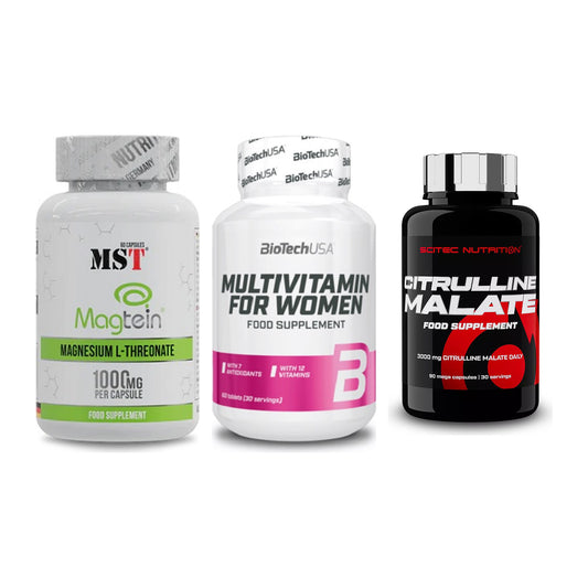 Ausdauer-Set: MST Magnesium + BioTech Multivit + Scitec Citrullin – alle enthaltenen Artikel