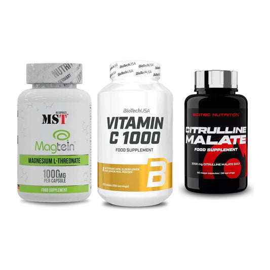 Ausdauer-Set: MST Magnesium + BioTech Vitamin + Scitec Citrullin – alle enthaltenen Artikel