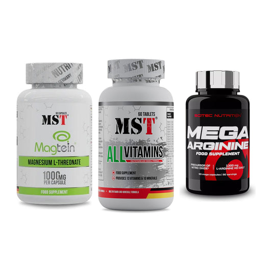 Ausdauer-Set: MST Magnesium + MST All Vitamins + Scitec Mega – alle enthaltenen Artikel