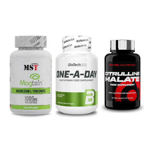 Ausdauer-Set: MST Magnesium + BioTech One A + Scitec Citrullin – alle enthaltenen Artikel