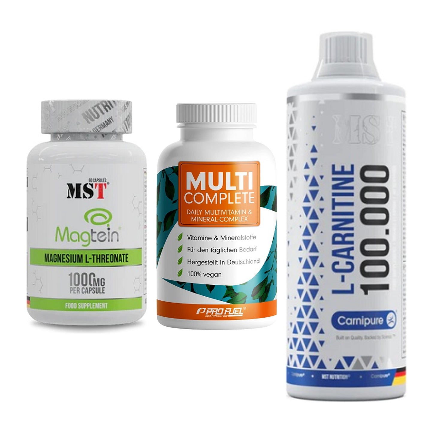 Ausdauer-Set: MST Magnesium + ProFuel MULTI + MST L-Carnitine – alle enthaltenen Artikel