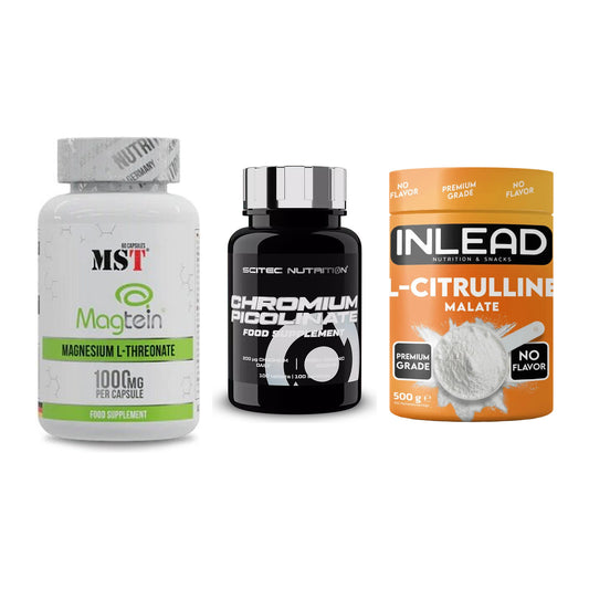 Ausdauer-Set: MST Magnesium + Scitec Chromium + INLEAD L-Citrull – alle enthaltenen Artikel