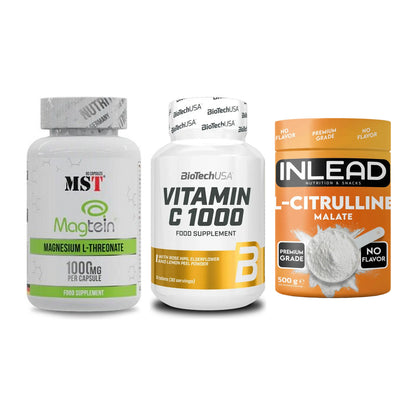Ausdauer-Set: MST Magnesium + BioTech Vitamin + INLEAD L-Citrull – alle enthaltenen Artikel