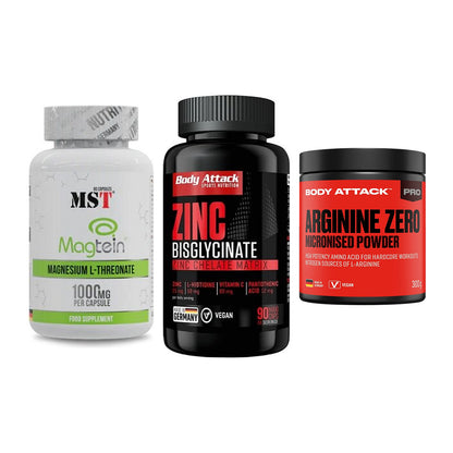 Ausdauer-Set: MST Magnesium + Body Attack Zink + Body Attack 100 – alle enthaltenen Artikel