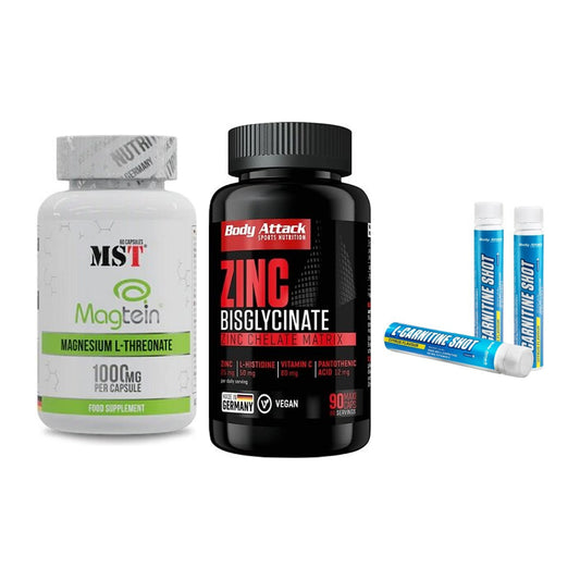 Ausdauer-Set: MST Magnesium + Body Attack Zink + Body Attack – alle enthaltenen Artikel