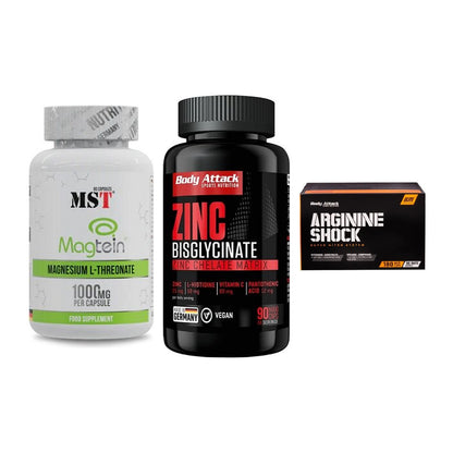 Ausdauer-Set: MST Magnesium + Body Attack Zink + Body Attack – alle enthaltenen Artikel