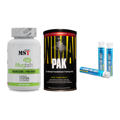 Ausdauer-Set: MST Magnesium + Universal Animal + Body Attack – alle enthaltenen Artikel