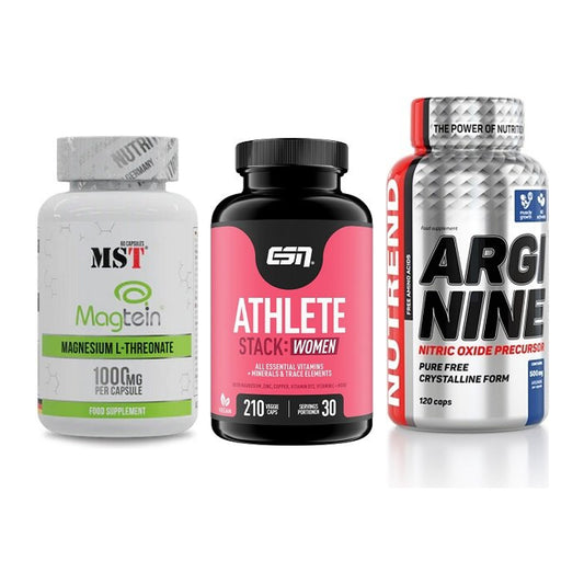 Ausdauer-Set: MST Magnesium + ESN Athlete + Nutrend Arginine – alle enthaltenen Artikel