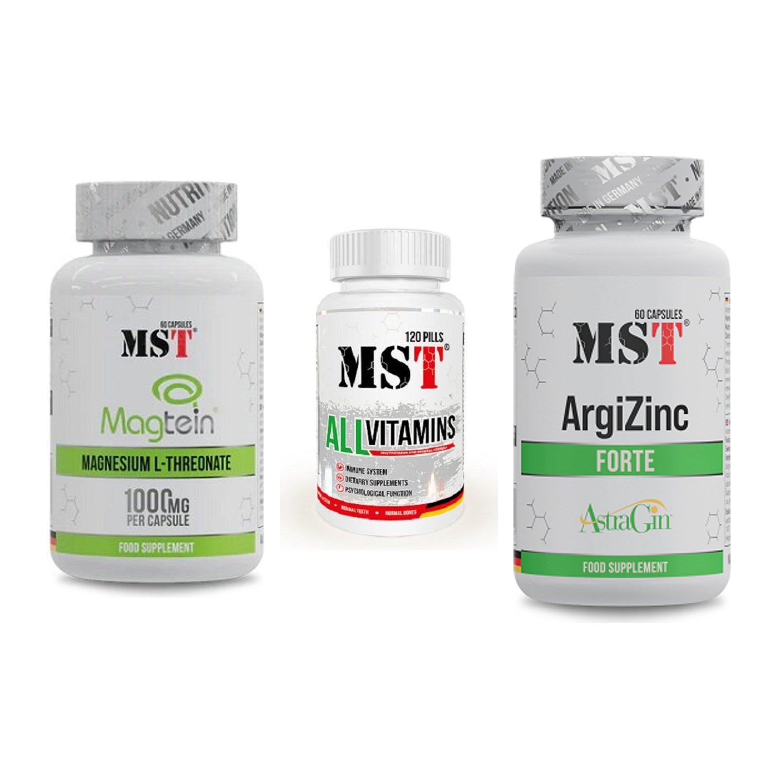 Ausdauer-Set: MST Magnesium + MST All Vitamins + MST ArgiZinc – alle enthaltenen Artikel