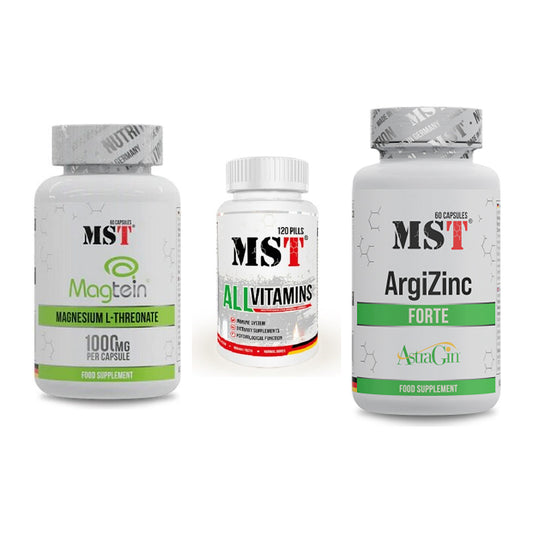Ausdauer-Set: MST Magnesium + MST All Vitamins + MST ArgiZinc – alle enthaltenen Artikel