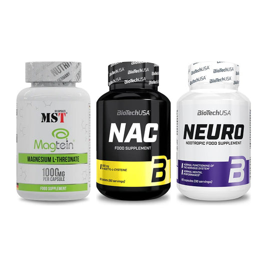 Ausdauer-Set: MST Magnesium + BioTech NAC + BioTech Neuro – alle enthaltenen Artikel