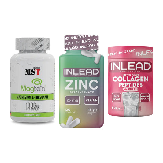 Ausdauer-Set: MST Magnesium + INLEAD Zink + INLEAD Collagen – alle enthaltenen Artikel