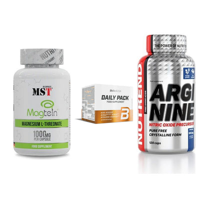 Ausdauer-Set: MST Magnesium + BioTech Daily + Nutrend Arginine – alle enthaltenen Artikel