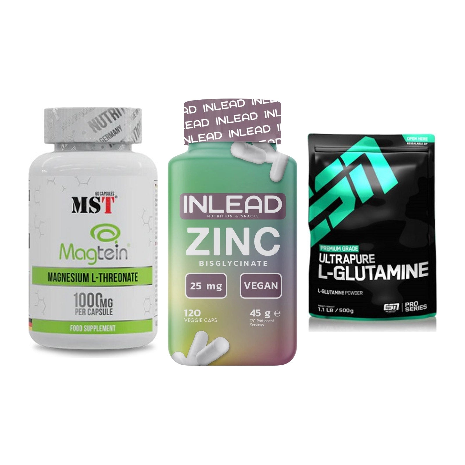Ausdauer-Set: MST Magnesium + INLEAD Zink + ESN Ultrapure – alle enthaltenen Artikel