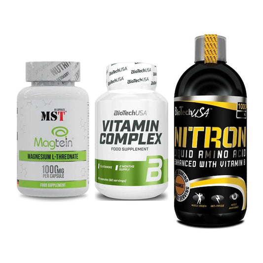 Ausdauer-Set: MST Magnesium + BioTech Vitamin + BioTech Liquid – alle enthaltenen Artikel
