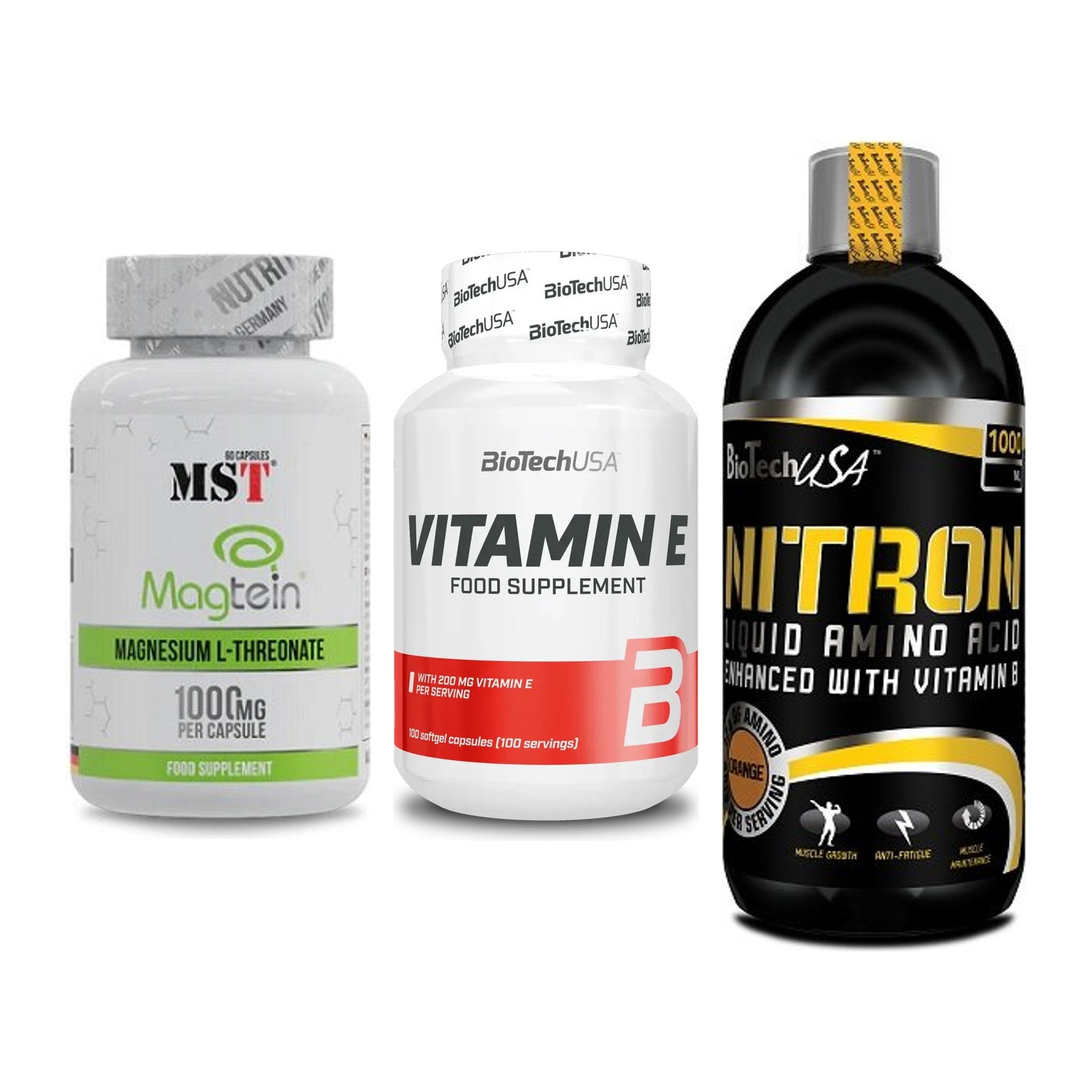 Ausdauer-Set: MST Magnesium + BioTech Vitamin + BioTech Liquid – alle enthaltenen Artikel