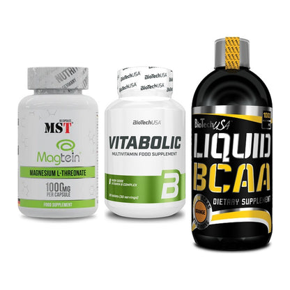 Ausdauer-Set: MST Magnesium + BioTech Vitaboli + BioTech Liquid – alle enthaltenen Artikel