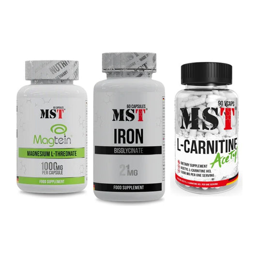 Ausdauer-Set: MST Magnesium + MST Iron Bisglyc + MST L-Carnitine – alle enthaltenen Artikel