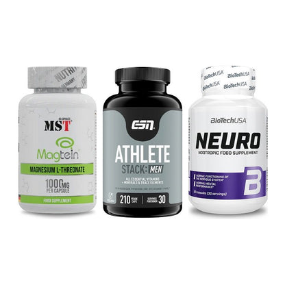 Ausdauer-Set: MST Magnesium + ESN Athlete + BioTech Neuro – alle enthaltenen Artikel
