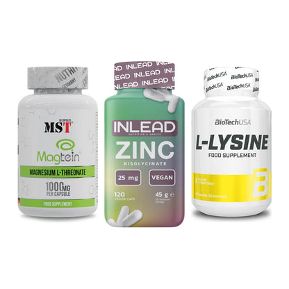 Ausdauer-Set: MST Magnesium + INLEAD Zink + BioTech L-Lysine – alle enthaltenen Artikel