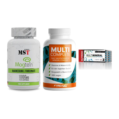 Ausdauer-Set: MST Magnesium + ProFuel MULTI + Nutrend Multimin – alle enthaltenen Artikel