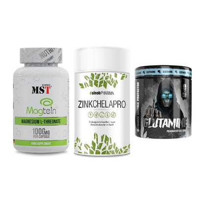 Ausdauer-Set: MST Magnesium + Sinob Zink + Skull Labs – alle enthaltenen Artikel