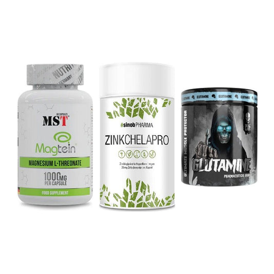 Ausdauer-Set: MST Magnesium + Sinob Zink + Skull Labs – alle enthaltenen Artikel