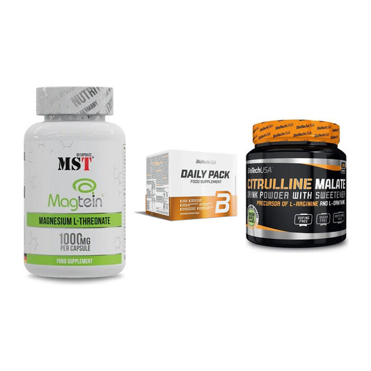 Ausdauer-Set: MST Magnesium + BioTech Daily + BioTech Citrulli – alle enthaltenen Artikel