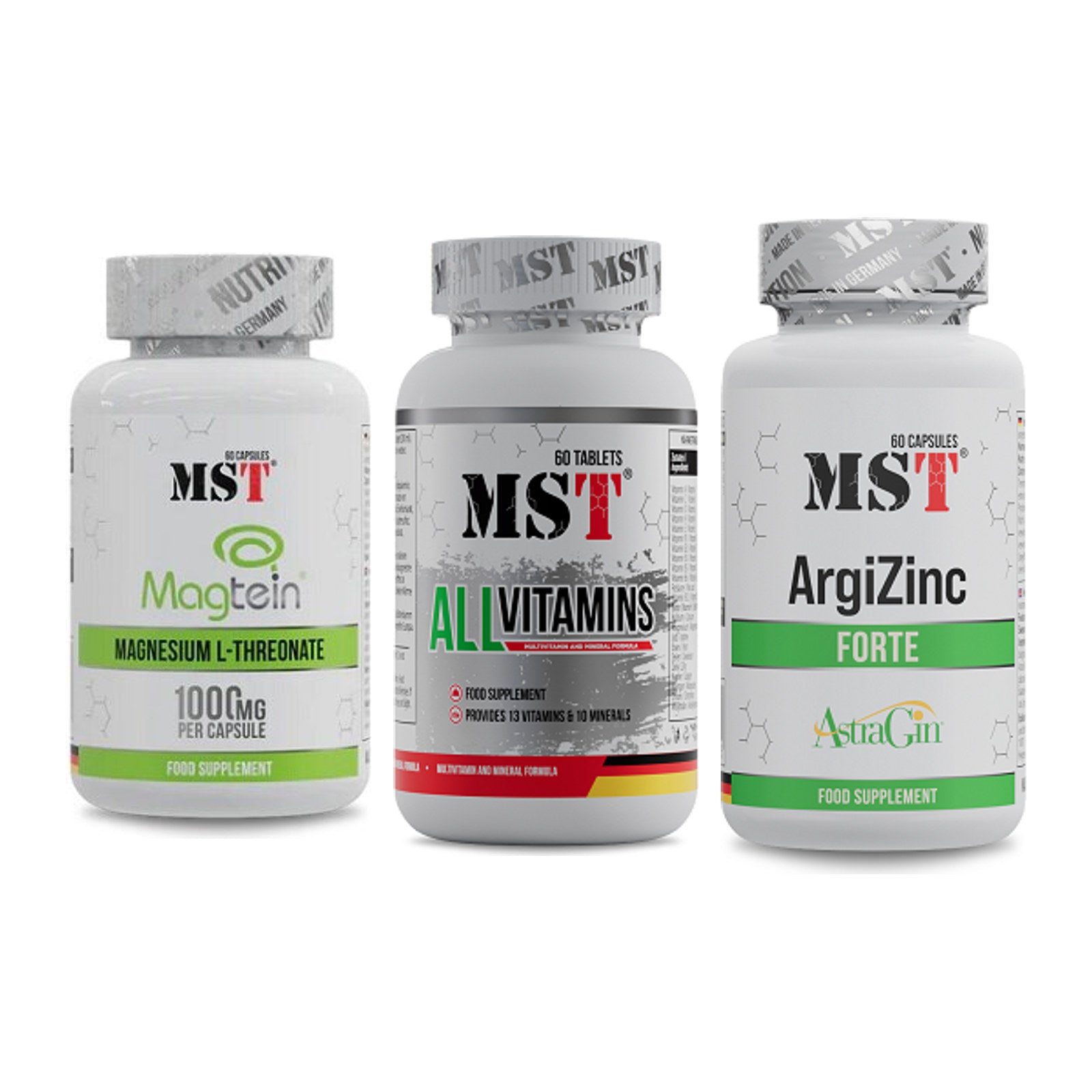 Ausdauer-Set: MST Magnesium + MST All Vitamins + MST ArgiZinc – alle enthaltenen Artikel