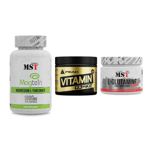Ausdauer-Set: MST Magnesium + Peak Vitamin + MST Glutamine – alle enthaltenen Artikel