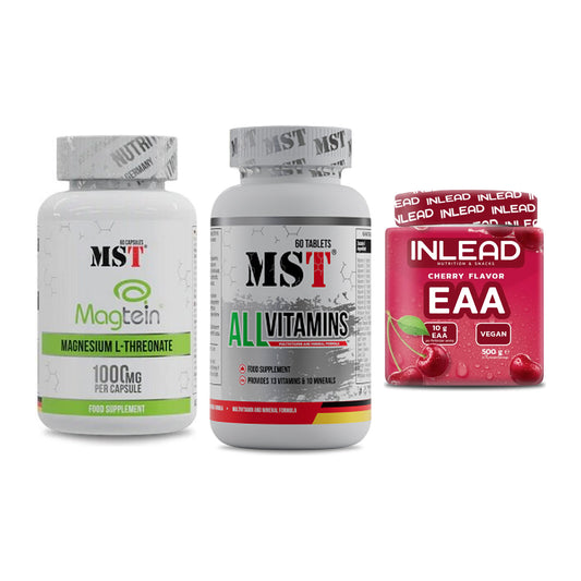 Ausdauer-Set: MST Magnesium + MST All Vitamins + INLEAD EAA – alle enthaltenen Artikel