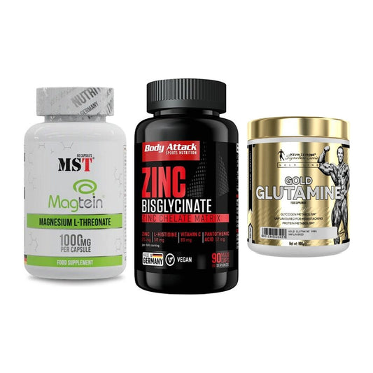 Ausdauer-Set: MST Magnesium + Body Attack Zink + Kevin Levrone – alle enthaltenen Artikel