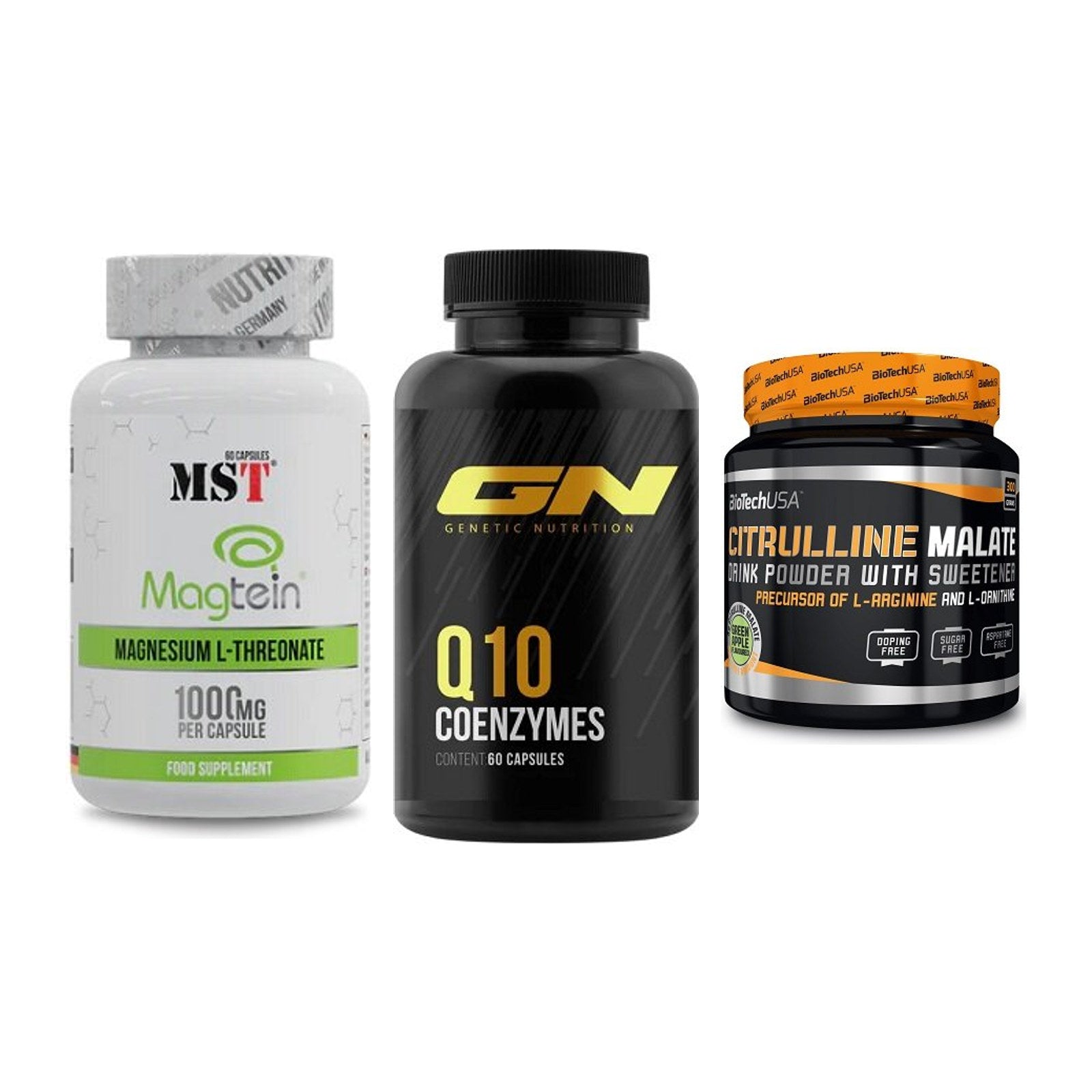 Ausdauer-Set: MST Magnesium + GN Q10 Health + BioTech Citrulli – alle enthaltenen Artikel