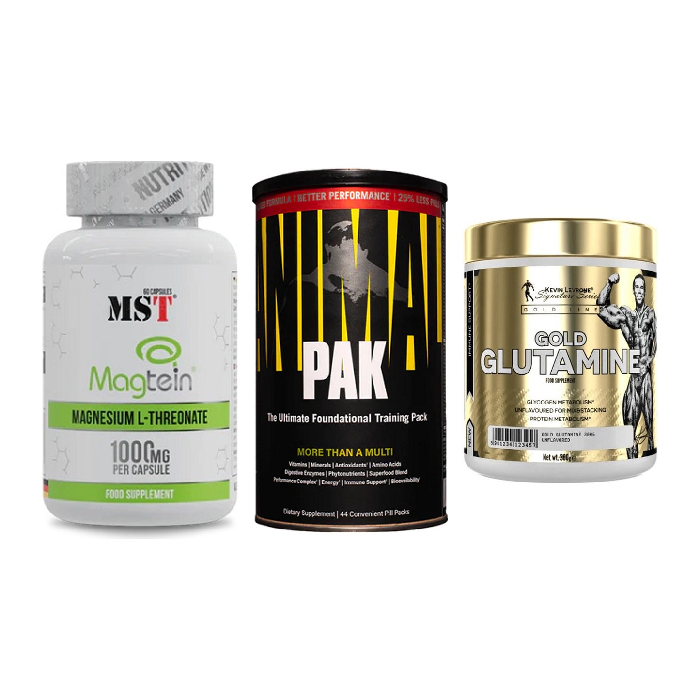 Ausdauer-Set: MST Magnesium + Universal Animal + Kevin Levrone – alle enthaltenen Artikel
