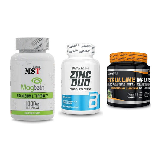 Ausdauer-Set: MST Magnesium + BioTech Zinc Duo + BioTech Citrulli – alle enthaltenen Artikel