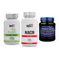 Ausdauer-Set: MST Magnesium + MST Niacin + Scitec Amino – alle enthaltenen Artikel