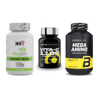 Ausdauer-Set: MST Magnesium + Scitec Vitamin C + BioTech Mega