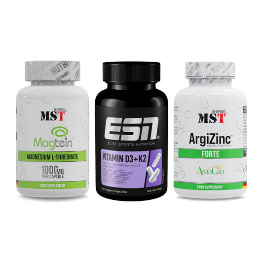 Ausdauer-Set: MST Magnesium + ESN Vitamin D3 + MST ArgiZinc – alle enthaltenen Artikel