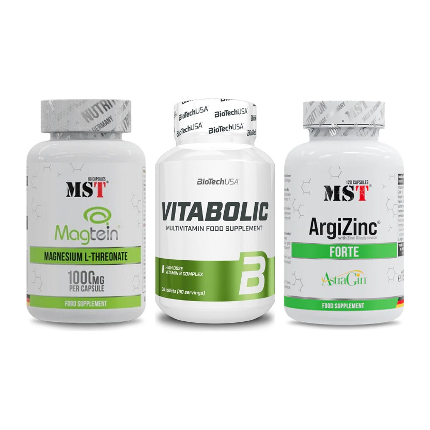 Ausdauer-Set: MST Magnesium + BioTech Vitaboli + MST ArgiZinc – alle enthaltenen Artikel
