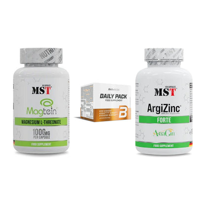 Ausdauer-Set: MST Magnesium + BioTech Daily + MST ArgiZinc – alle enthaltenen Artikel