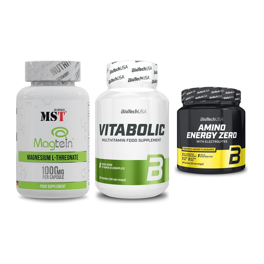 Ausdauer-Set: MST Magnesium + BioTech Vitaboli + BioTech Amino – alle enthaltenen Artikel