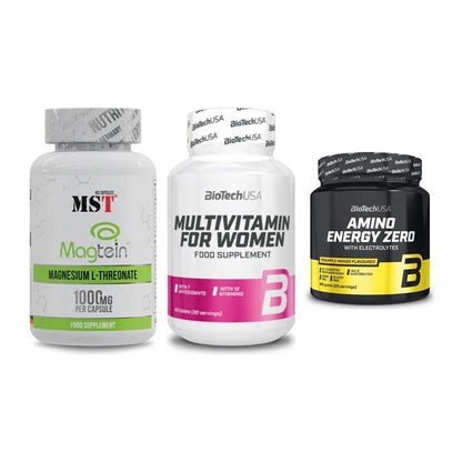 Ausdauer-Set: MST Magnesium + BioTech Multivit + BioTech Amino – alle enthaltenen Artikel