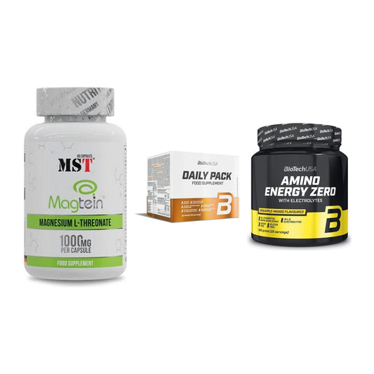 Ausdauer-Set: MST Magnesium + BioTech Daily + BioTech Amino – alle enthaltenen Artikel