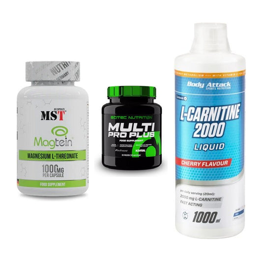 Ausdauer-Set: MST Magnesium + Scitec Multi Pro + Body Attack – alle enthaltenen Artikel