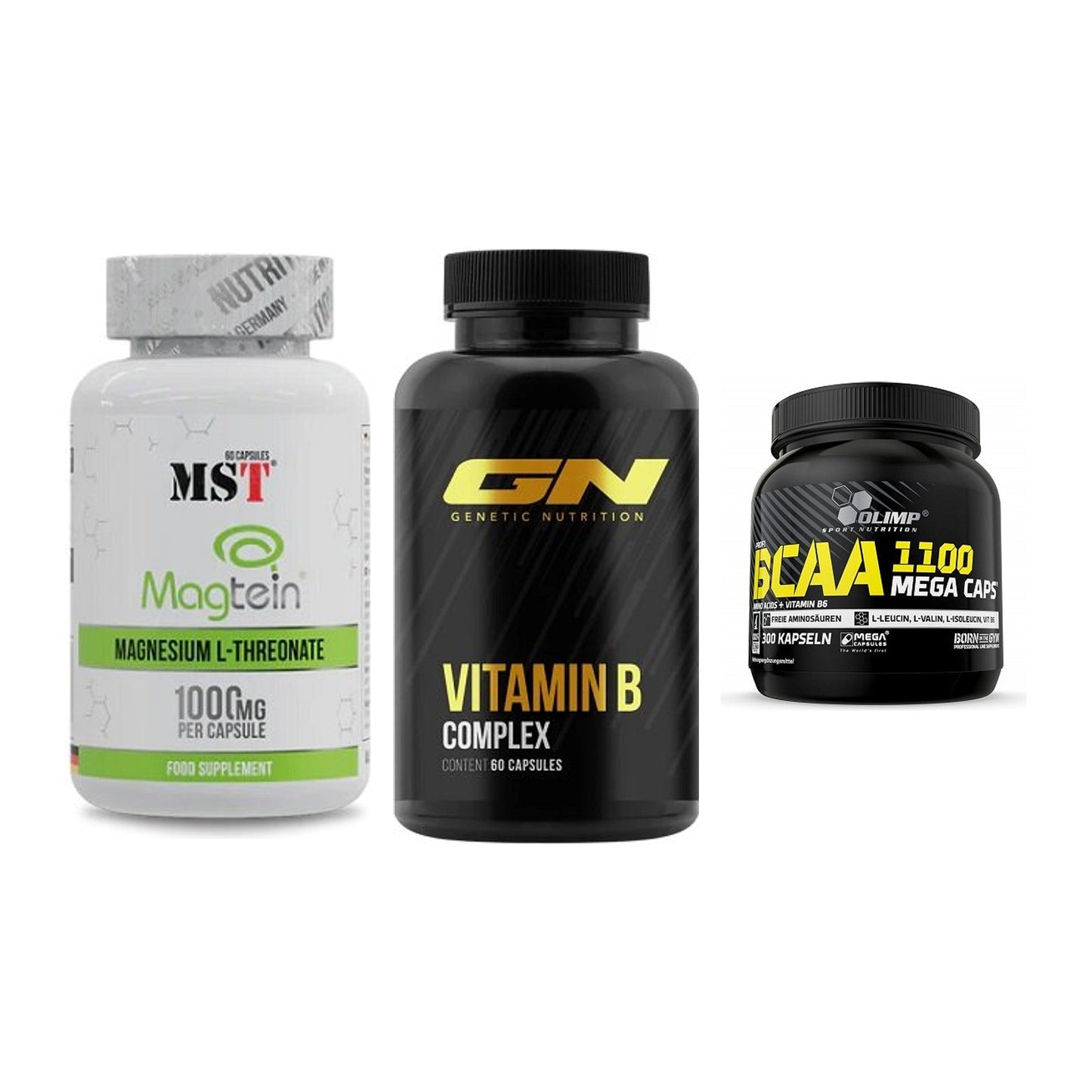 Ausdauer-Set: MST Magnesium + GN Vitamin + Olimp BCAA Mega – alle enthaltenen Artikel