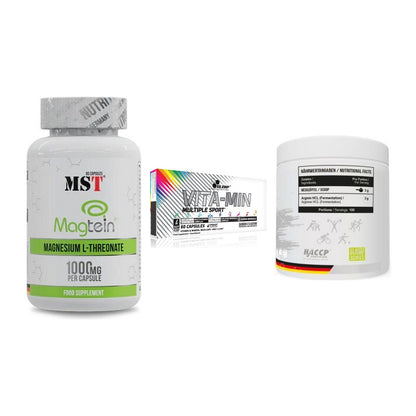 Ausdauer-Set: MST Magnesium + Olimp Vita-Min + MST Arginine HCL – alle enthaltenen Artikel