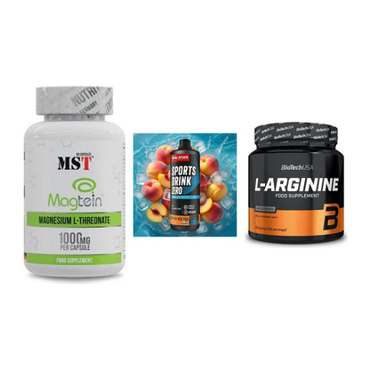 Ausdauer-Set: MST Magnesium + Body Attack + BioTech L-Argini – alle enthaltenen Artikel